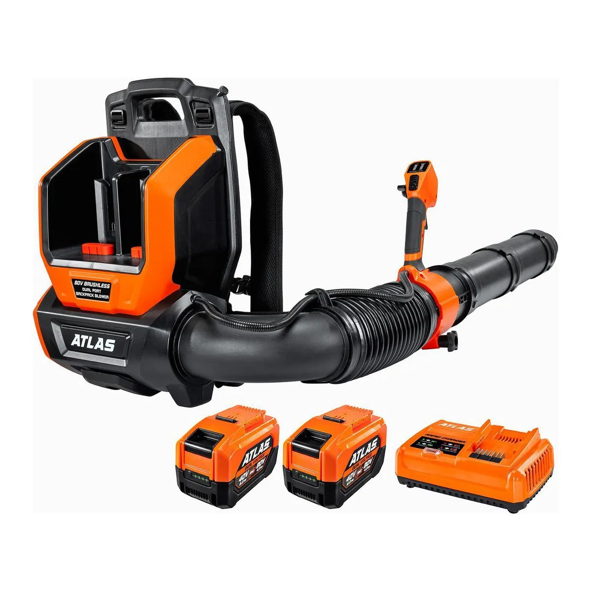 Sopladora Mochila Atlas 80V 760 CFM 2 Baterias