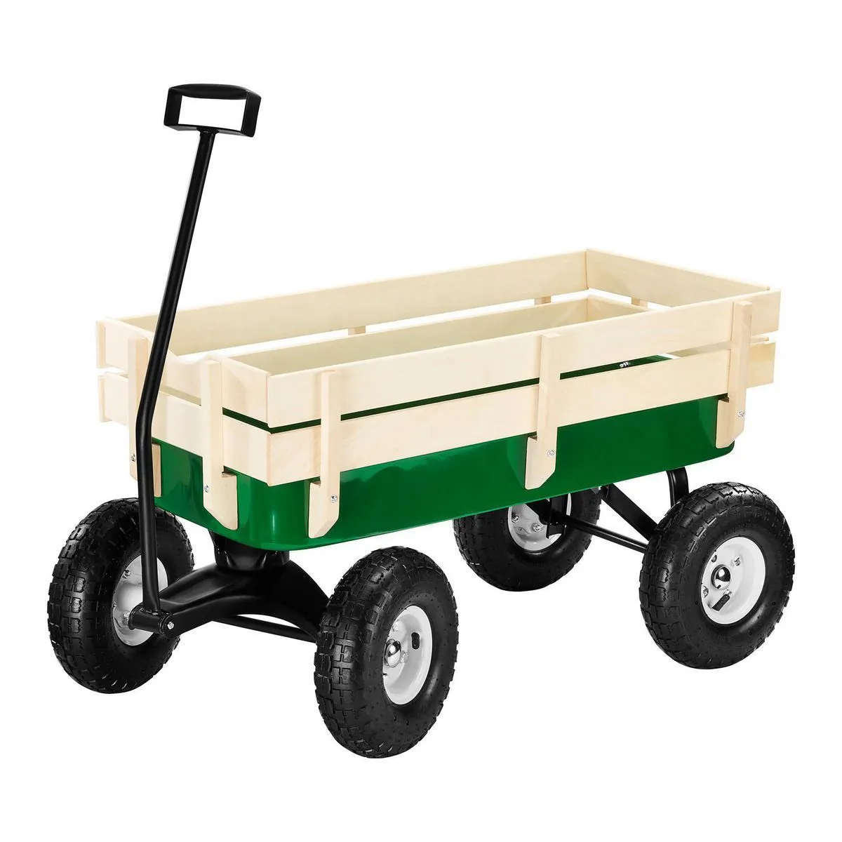 Carrito De Jardín 150 Kg Acero Con Ruedas Neumáticas 10"